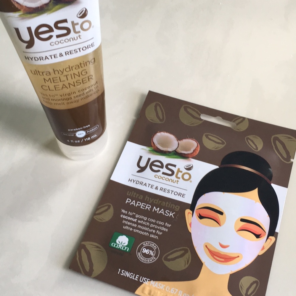 Yes to Coconut Melting Cleanser And Paper Mask